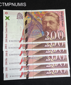,BILLET,200,FRANCS,EIFFEL,1997,NEUF,