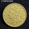 ,MONNAIE,ETATS,UNIS,5,DOLLAR,OR,1836,
