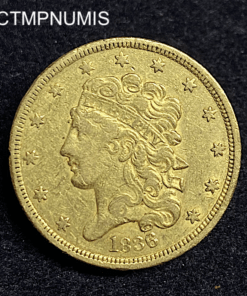 ,MONNAIE,ETATS,UNIS,5,DOLLAR,OR,1836,