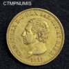 ,MONNAIE,ITALIE,40,LIRE,OR,1831,TURIN,