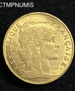 ,MONNAIE,10,FRANCS,OR,COQ,1906,