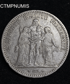 ,MONNAIE,5,FRANCS,ARGENT,HERCULE,1878,K,BORDEAUX,