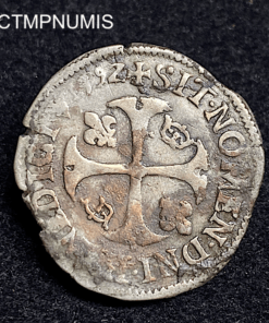 ,MONNAIE,DOUZAIN,HENRI,IV,1592,CLERMONT,FERRAND,