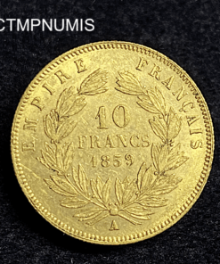 ,MONNAIE,10,FRANCS,OR,NAPOLEON,1859,