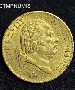 ,MONNAIE,40,FRANCS,OR,LOUIS,XVIII,1816,