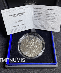 ,MONNAIE,PARIS,10,EURO,ARGENT,JEANNE,D,ARC,2016,
