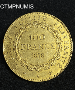 ,MONNAIE,100,FRANCS,OR,GENIE,1878,