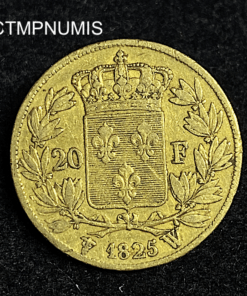 ,MONNAIE,20,FRANCS,OR,CHARLES,X,1825,W,LILLE,