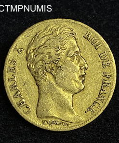 ,MONNAIE,20,FRANCS,OR,CHARLES,X,1825,W,LILLE,