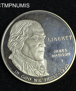 ,MONNAIE,ETATS,UNIS,1,DOLLAR,ARGENT,MADISON,1993,