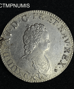 ,MONNAIE,LOUIS,XV,ECU,VERTUGADIN,1716,K,BORDEAUX,