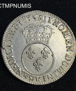 ,MONNAIE,LOUIS,XV,ECU,VERTUGADIN,1716,K,BORDEAUX,