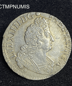 ,MONNAIE,LOUIS,XIV,1/2,ECU.8.L.1705,K,BORDEAUX,