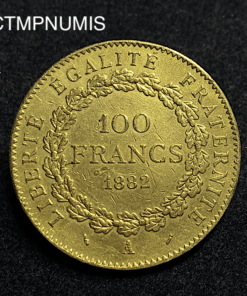 ,MONNAIE,100,FRANCS,OR,GENIE,1882,