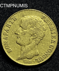 ,MONNAIE,20,FRANCS,OR,BONAPARTE,CONSUL,AN,12,