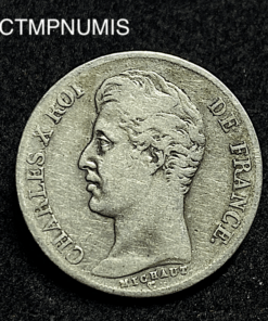 ,MONNAIE,1,FRANC,ARGENT,CHARLES,X,1828,H,LA,ROCHELLE,