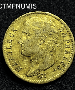 ,MONNAIE,20,FRANCS,OR,NAPOLEON,1807,TETE,NUE,