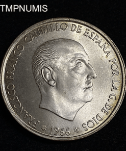 ,MONNAIE,ESPAGNE,100,PESETAS,ARGENT,1966,1969,