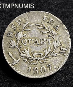 ,MONNAIE,1/4,FRANC,1807,M,TOULOUSE,NAPOLEON,