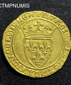 ,MONNAIE,CHARLES,VI,ECU,OR,COURONNE,1°,EMISSION,