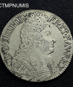 ,MONNAIE,LOUIS,XIV,ECU,3,COURONNES,1713,L,BAYONNE,