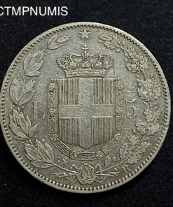 ,MONNAIE,ITALIE,5,LIRE,UMBERTO,1878,ROME,