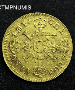 ,MONNAIE,LOUIS,XIV,1/2,LOUIS,OR,AUX,4,L,1694,CAEN,