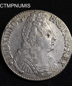 ,MONNAIE,LOUIS,XIV,ECU,3,COURONNES,1711,L,BAYONNE,