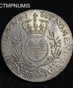 ,MONNAIE,LOUIS,XV,ECU,ARGENT,1733,AIX,
