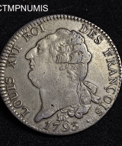 ,MONNAIE,LOUIS,XVI,ECU,6,LIVRES,1793,