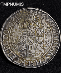 ,MONNAIE,SAXE,1,THALER,ARGENT,1555,AUGUSTE,