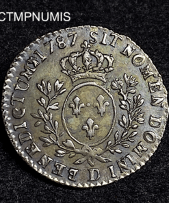 ,MONNAIE,LOUIS,XVI,1/10,ECU,1787,D,LYON,