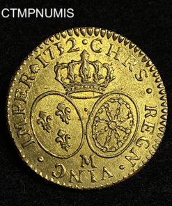 ,MONNAIE,LOUIS,XV,LOUIS,OR,LUNETTES,1732,M,TOULOUSE,