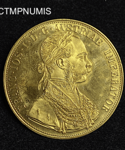 ,MONNAIE,AUTRICHE,4,DUCATS,OR,1915,
