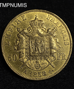 ,MONNAIE,50,FRANCS,OR,NAPOLEON,1858,