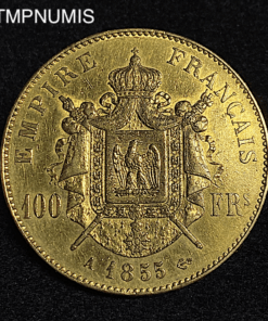 ,MONNAIE,100,FRANCS,OR,NAPOLEON,1855,