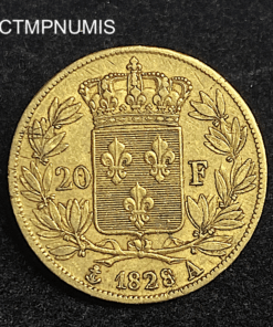 ,MONNAIE,20,FRANCS,OR,CHARLES,X,1828,