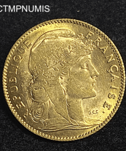 ,MONNAIE,10,FRANCS,OR,COQ,1914,