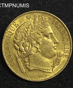 ,MONNAIE,20,FRANCS,OR,CERES,1850,