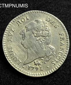 ,MONNAIE,15,SOLS,LOUIS,XVI,CONSTITUTION,1791,.A,