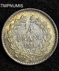 ,MONNAIE,1/4,FRANC,LOUIS,PHILIPPE,1831,B,ROUEN,