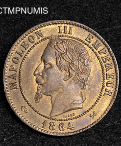 ,MONNAIE,10,CENTIMES,NAPOLEON,1864,K,BORDEAUX,