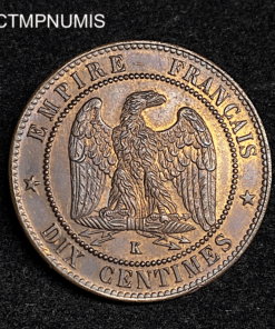 ,MONNAIE,10,CENTIMES,NAPOLEON,1864,K,BORDEAUX,