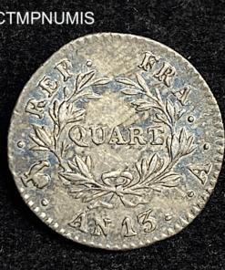 ,MONNAIE,1/4,FRANC,ARGENT,NAPOLEON,AN,13,
