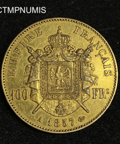 ,MONNAIE,100,FRANCS,OR,NAPOLEON,1857,