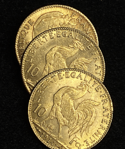 ,MONNAIE,10,FRANCS,OR,COQ,1914,