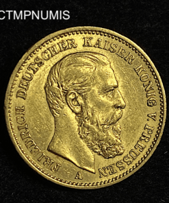 ,MONNAIE,ALLEMAGNE,PRUSSE,20,MARK,OR,1888,