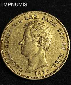 ,MONNAIE,ITALIE,50,LIRE,OR,1836,TURIN,