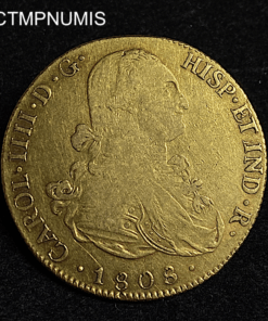 ,MONNAIE,BOLIVIE,8,ESCUDOS,OR,1808,POTOSI,