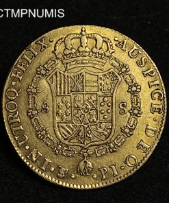 ,MONNAIE,BOLIVIE,8,ESCUDOS,OR,1808,POTOSI,